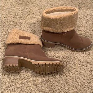 Chunky Kitty Heel Boots